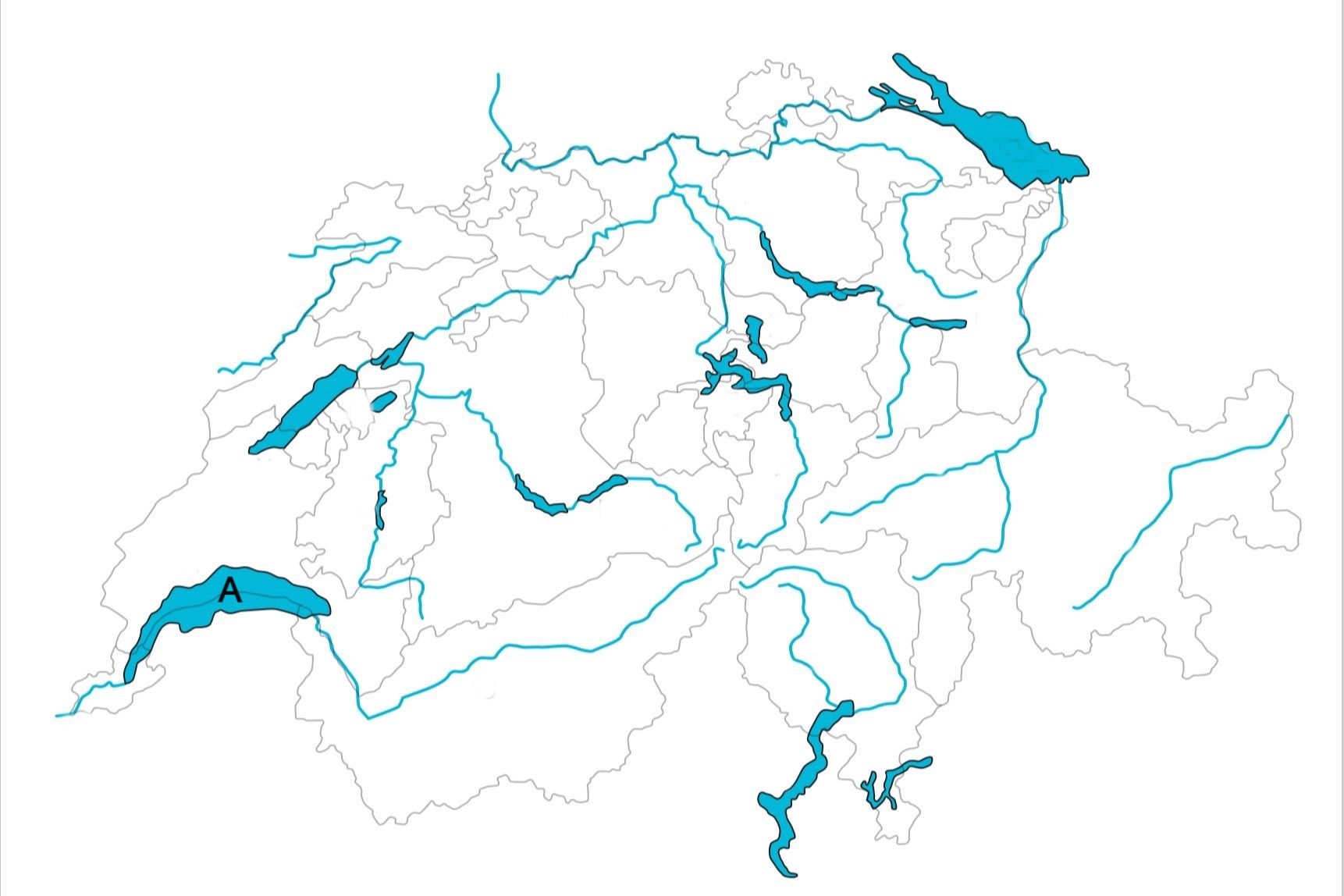 Lernkartei - Gewässer der Schweiz | LMS | MemoCard